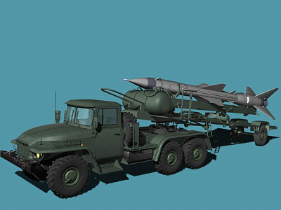3ds max sa-2 guideline battalion - SA-2 battalion by Alex Kontz